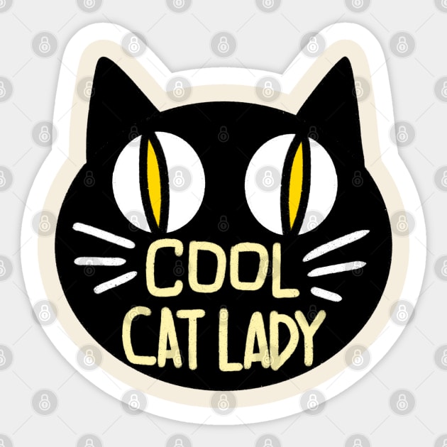 cool cat lady Sticker by ithacaplus